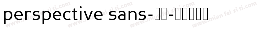 perspective sans-粗体字体转换